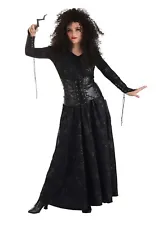 Bellatrix Lestrange Halloween Costume with Necklace and Wand Small