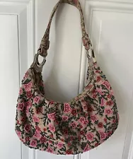 Nicole Lee Collection Pink Beaded Embellished Shoulder Purse Y2K Floral EUC