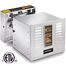 STX Dehydra 1200W-XLS 10 Tray Stainless Steel Food Dehydrator - 165°F Jerky Safe