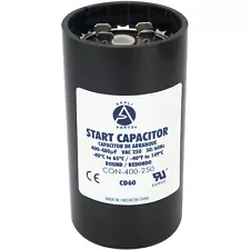 Appli Parts motor start capacitor 400-480 Mfd (microfarads) uF 250 VAC universal