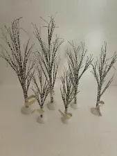 DEPT 56 VILLAGE ACCCESSORY #52636 WINTER BIRCH TREES SET OF 6