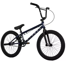 Huffy Symbol 20" Kids BMX Bike, 4 BMX Pegs, Freestyle, Navy Blue