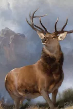 Edwin Henry Landseer - The Monarch of the Glen (1851) Painting Poster Art Print