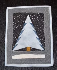 Handmade Quilted Christmas Tree Wall Hanging