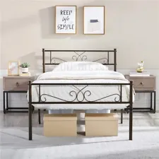 Twin/Full/Queen/King Size Bed frames Platform Bed Metal Bed Frame for Bedrooms