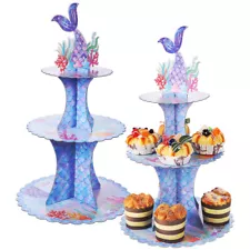 2pcs Wedding Birthday Portable Cupcake Tower Large Cupcake Stand