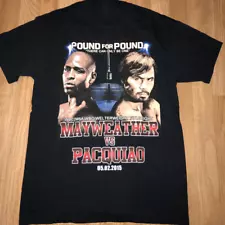 Floyd Mayweather Vs Manny Pacquiao Boxing T-shirt Black Tee All Sizes 1F211