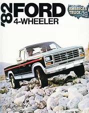 1982 Ford 4-Wheeler Pickup Trucks F-100 F-150 F-250 F-350 Dealer Sales Brochure