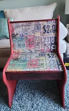 Upcycled Bench Seat With Storage.CUTE!!