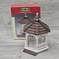 Lemax 2002 Village Collection 5" Wooden Gazebo Round 24817A