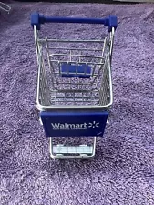 Mini Walmart Shopping Cart. Metal, Real Rolling Wheels