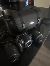 Nikon D3000 DSLR for Sale With Lenses AF-S Nikkor 55-200mm and 18-55mm W/ Bag