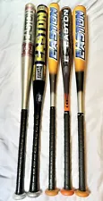 Lot of 5 Easton Baseball bats Little league & Youth 31”- 33” / 19.5 oz - 25 oz