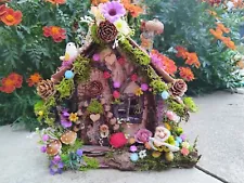 Fairy house, Fairy Garden cottage, Fairy garden house, Handmade house, gift idea