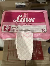 Sample Of 1 Luvs Girls Phases Walker 2 Vintage Plastic Diaper