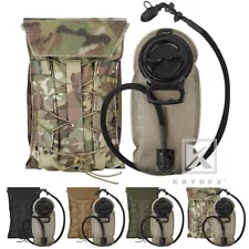 KRYDEX 1.5L Water Bladder Tactical Hydration Carrier MOLLE Pack Panel for Vest