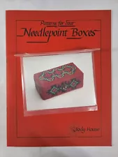 Vintage Patterns for Four Needlepoint Boxes by Jody House 1979