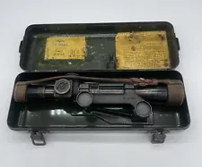 1941 Original Lee Enfield No.32 MK1 Mk III MK 3 Sniper Scope with Mount and Case