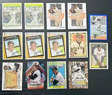 Willie Mays Modern Card Collection 14 Cards M/NM Inserts SP San Francisco Giants