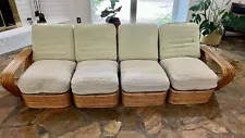 Paul Frankl for Kosuga Rattan Couch Set