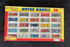 Vtg Motor Wheels 25 Ct Die Cast Metal Tampo Printing J.E Toys