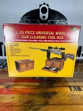 Outers 25-Piece Universal Wooden Chest Cleaning Kit with Wooden Tool Box-Gift!