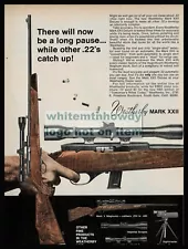 1970 WEATHERBY Mark XXII .22 Rifle shown with scope Original PRINT ADD