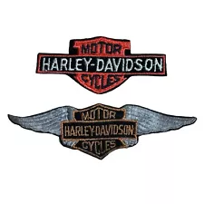 Harley Davidson Motorcycles Emblem Patches (2) Vest Jacket