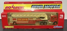 MAJORETTE SUPER MOVERS 600 SERIES #612 SEMI FIRE ENGINE TRAILER Made in France