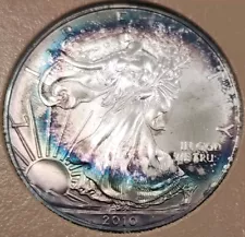 Dansco Album $1 American Silver Eagles ASE 1986-2021 (34) Coins Rainbow Toned