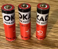 vintage Okada penlight batteries AA size 3 for sale Display Only