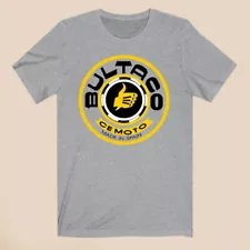 Bultaco Cemoto Spain Motorcycles Men's Gray T-Shirt Size S-3XL