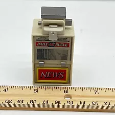 RARE Vintage SpiderMan Daily Bugle Miniature Newspaper Box Opens With Papers