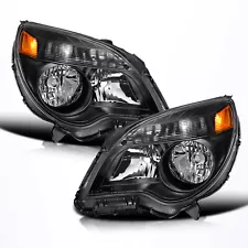 For Black 2010-2015 Chevy Equinox LS / LT Headlights Halogen Headlamps w/ bulb