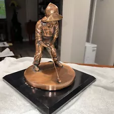 Pinehurst Putter Boy Bronze Trophy/Statue w/Base EUC US Open