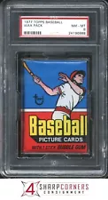 1977 TOPPS BASEBALL WAX PACK PSA 8