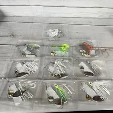 Lot of 10 Assorted Terminator Stanley Picasso Spinnerbaits Fishing Lures Tackle