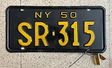 New Listing1950 NEW YORK license plate — SYRACUSE — ORIGINAL SHARP vintage antique auto tag