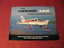 1960's? Piper Cherokee 140 Airplane Plane Sales Brochures Booklet Old Catalog