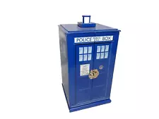 Doctor Who Tardis Jewelry Box w/6 Drawers, Ring Hanger & Mirror Heavy Cardboard