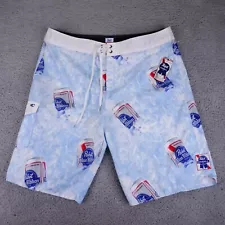 O'Neill x Pabst Men's 36 Surf Boardshorts Swim Shorts 11" Inseam New