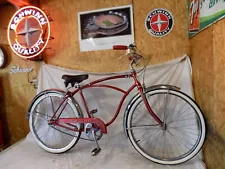 1958 SCHWINN CORVETTE MENS 3-SPEED BICYCLE VINTAGE CHEVY TYPHOON JAGUAR PANTHER!