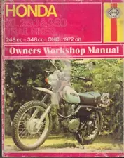 HONDA XL250,& XL350 MOTOSPORT,K0,K1 HAYNES WORKSHOP MANUAL 1972-1974