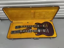 Ibanez (Maybe 1970's 2402DX?) 12/6 Doubleneck Guitar - Cherry red