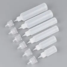 10ml-60ml Empty Bottles Plastic Empty Squeeze Bottles for Ink liquid Paint Glue