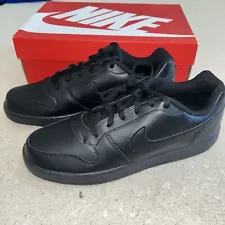 New Nike Ebernon Low Shoes Sneakers Black/Black Mens Size 10.5