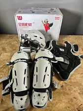 Wilson EZ Gear 2.0 Catcher Gear Kit Size Youth S-M Black/White New *READ*