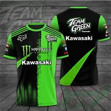 SALE!! - Kawasaki Monster Energy T-Shirt Hoodie Short Sleeve For Fans Size S-5XL