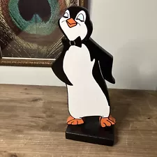 Vintage Wood Tuxedo Waiter Penguin From Mary Poppins Movie