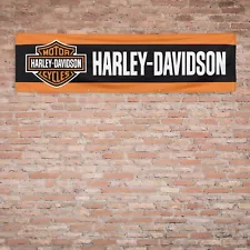 For Harley Davidson Motorcycle Fans 2x8 ft Flag Banner